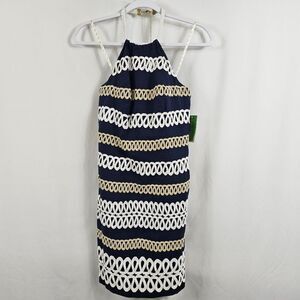 NWT Lilly Pulitzer Cambrey Dress in True Navy Rope Me - Size 2